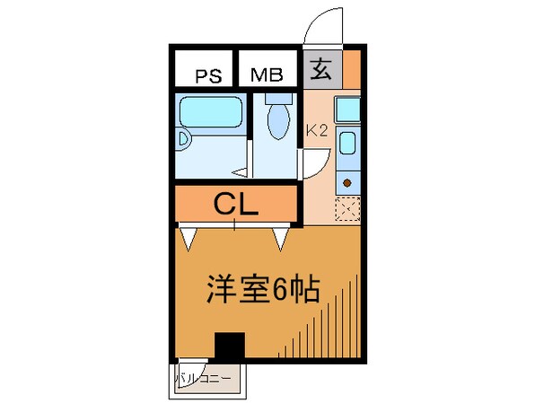 ミレ－ニア蒲田(2F)の物件間取画像